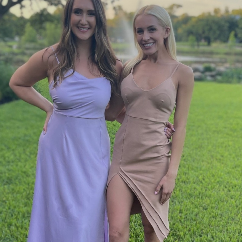 About Us Beige Dress